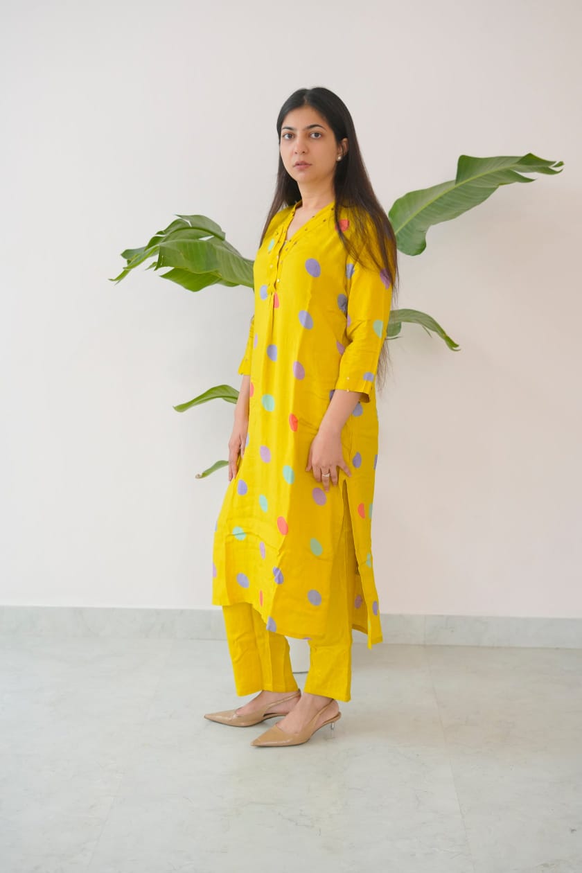 Sunshine Dot Kurta Set