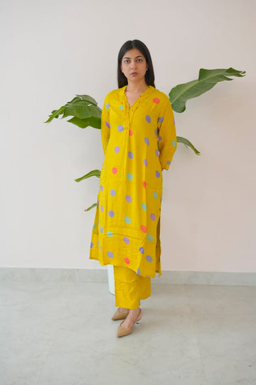Sunshine Dot Kurta Set