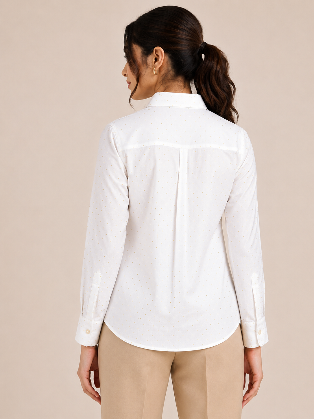 Ivory plain shirt