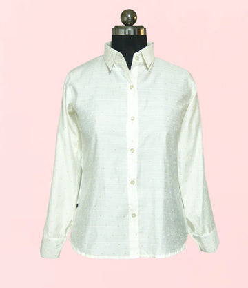 Ivory plain shirt