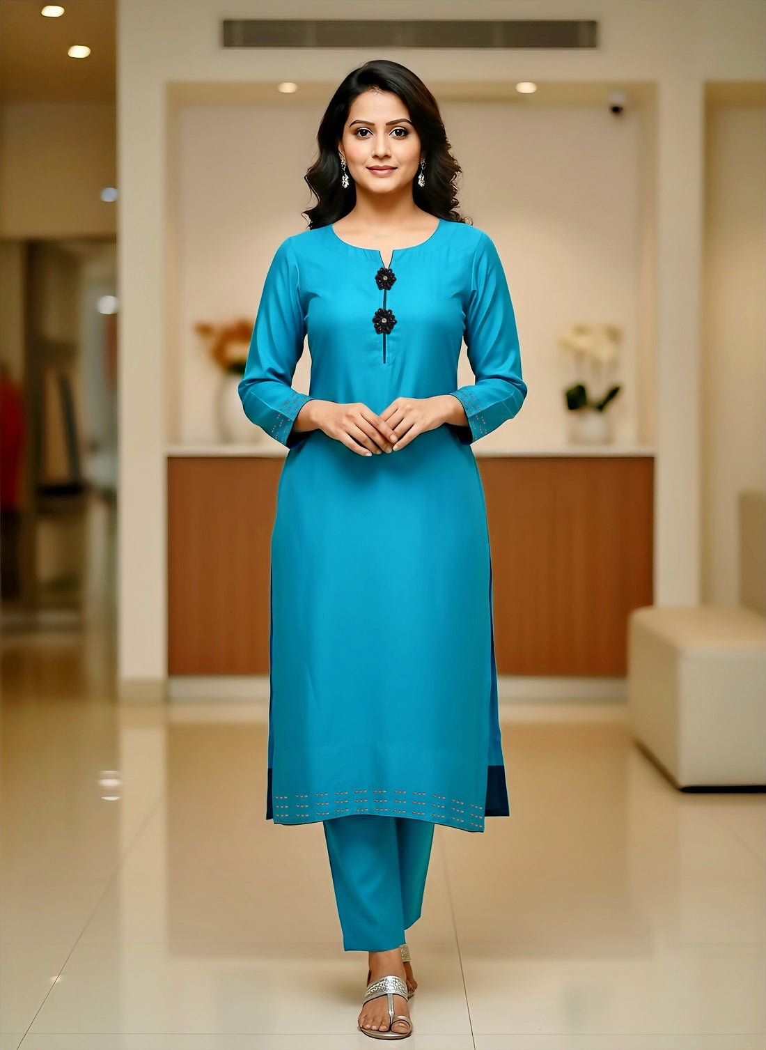 Peacock Blue Co-Ord Set
